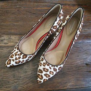 Rockport White Leopard Pumps
